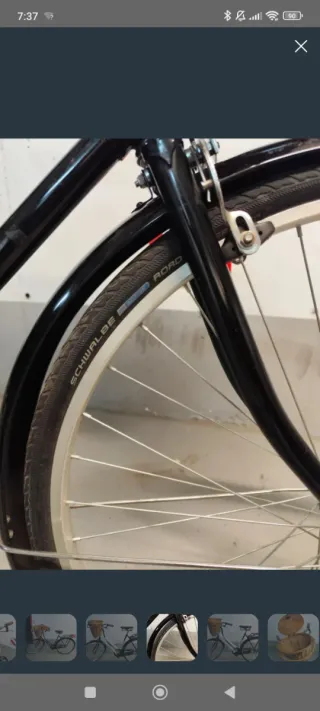 Bicicleta Paseo Clásica con Cesta