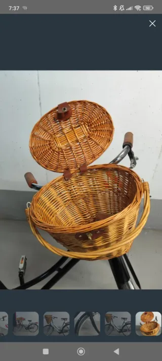 Bicicleta Paseo Clásica con Cesta