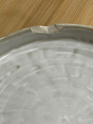 Vajilla Kave Home Cerámica Beige/Blanco