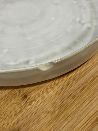 Vajilla Kave Home Cerámica Beige/Blanco