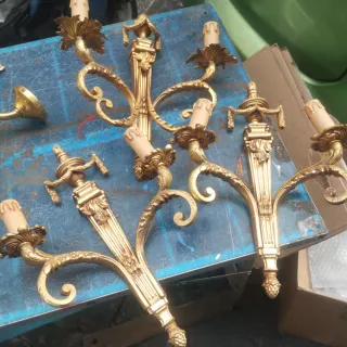 Applique Lampadario Oro Stile Barocco