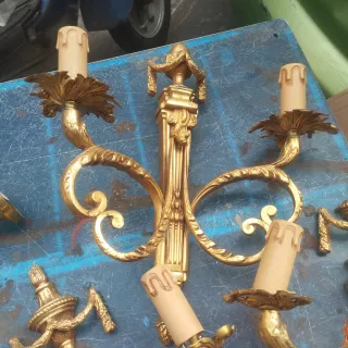 Applique Lampadario Oro Stile Barocco