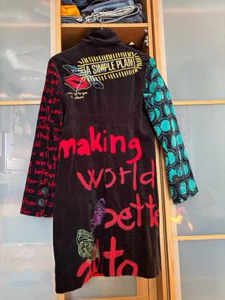 Abrigo Desigual Multicolor Talla XL