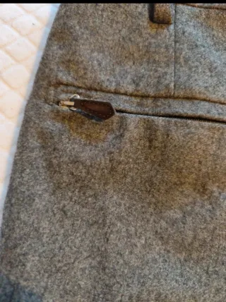 Pantaloni sartoriali uomo 100% lana grigi