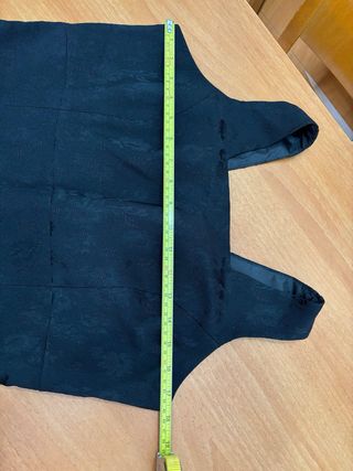 Vestido negro largo talla 44