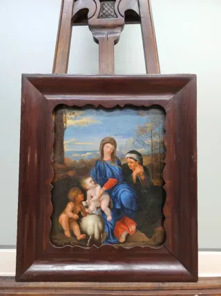 Óleo sobre lienzo atribuido a Sébastien Bourdon, e