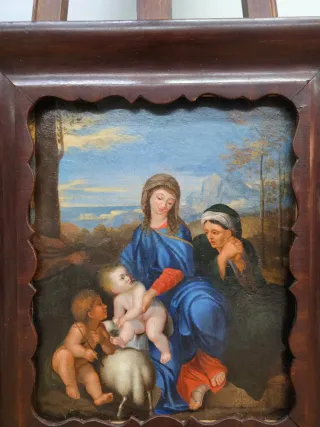 Óleo sobre lienzo atribuido a Sébastien Bourdon, e