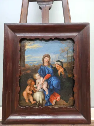 Óleo sobre lienzo atribuido a Sébastien Bourdon, e