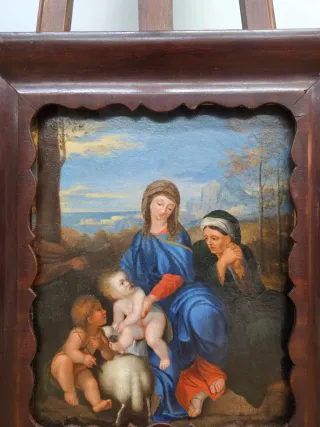 Óleo sobre lienzo atribuido a Sébastien Bourdon, e