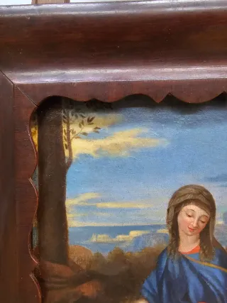 Óleo sobre lienzo atribuido a Sébastien Bourdon, e