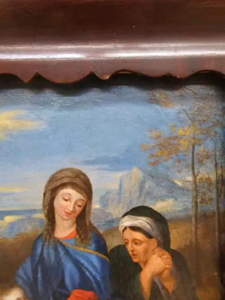 Óleo sobre lienzo atribuido a Sébastien Bourdon, e