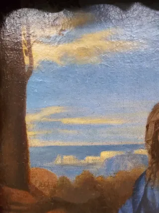 Óleo sobre lienzo atribuido a Sébastien Bourdon, e