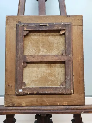 Óleo sobre lienzo atribuido a Sébastien Bourdon, e