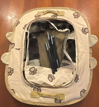 ALLSOPETS Parque para Perros y Gatos Plegable, Jaula para Perros y Gatos, Recinto Portátil con Bolso de Mano para Uso en Interio