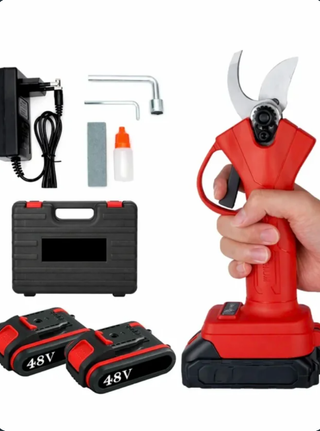 Forbici Elettriche Potatura 48V + Accessori