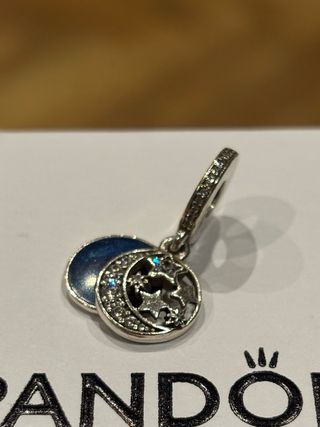 Charm PANDORA Colgante Luna y Estrellas - "I Love