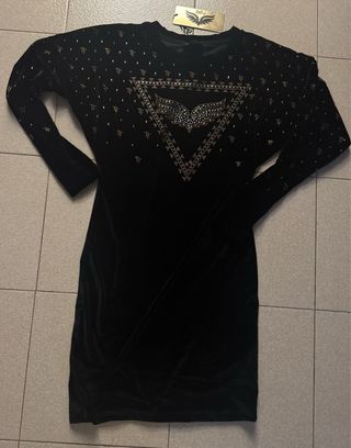 Vestido Terciopelo T.A.T.U. Negro