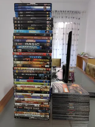 Lote Películas DVD y Blu-ray 62 uds
