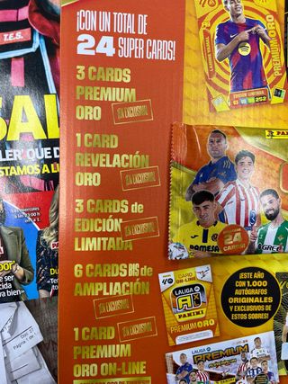 Sobre Premium Oro Panini Adrenalyn XL