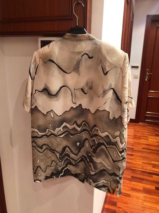 Conjunto top y camisa seda talla 50