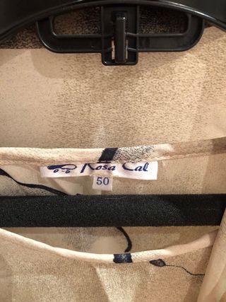 Conjunto top y camisa seda talla 50