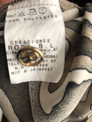 Conjunto top y camisa seda talla 50