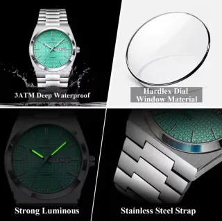 Reloj Poedagar Hombre Esfera Verde