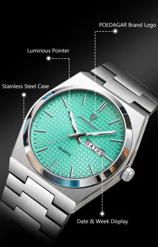 Reloj Poedagar Hombre Esfera Verde