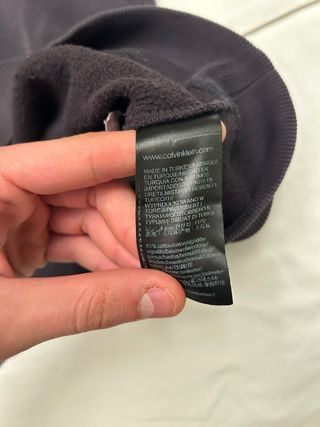 Felpa Calvin Klein Jeans Nera Taglia S