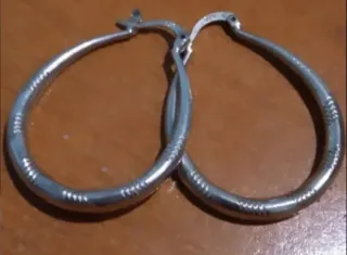 Pendientes de plata macizos