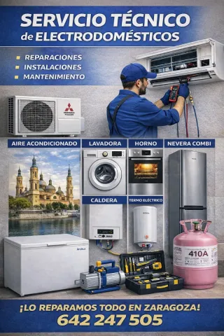 Aire acondicionado y electrodomesticos, calderas.