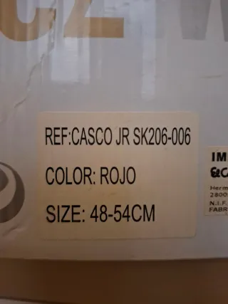 Casco de esquí infantil rojo