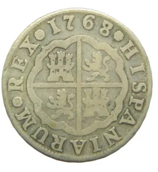 2 Reales Madrid 1768 Plata