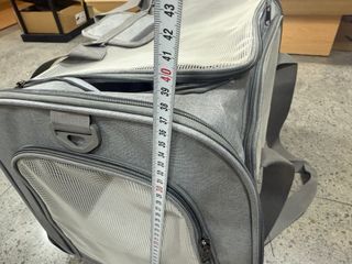 Transportín para gatos y perros gris