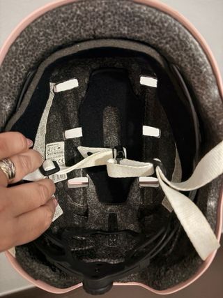 Casco Oxelo rosa bici/patinete