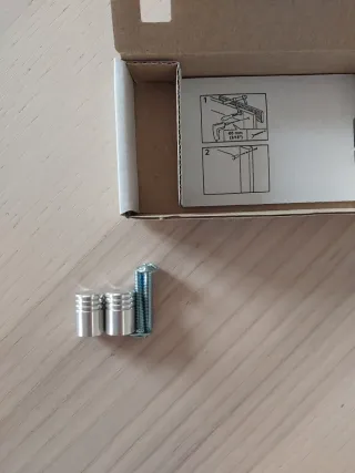 Pomos metálicos IKEA 17mm para mueble baño