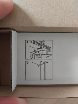 Pomos metálicos IKEA 17mm para mueble baño