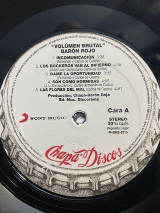 Baron Rojo Volumen Brutal Vinilo LP