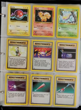 Lotto di 72 vecchie carte pokemon in italiano 2000
