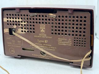 Radio Antigua Grundig Beige y Marrón