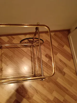 Carrello portavivande ottone