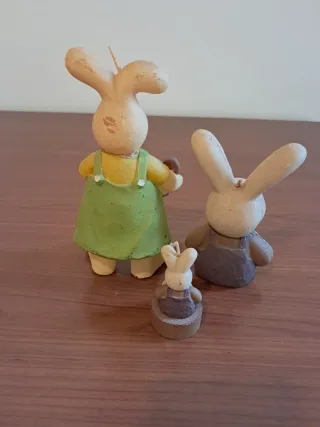 Coniglietti in cera decorativi