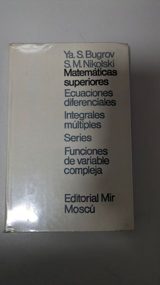 Libro: Matemáticas Superiores