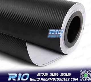 VINILO ADHESIVO CARBONO NEGRO