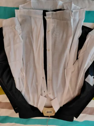 Traje de Comunión Azul y Dorado