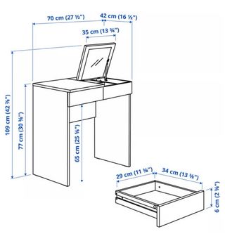 Tocador Brimnes Ikea Blanco