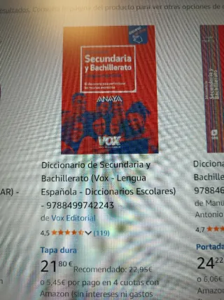 Diccionario lengua española Secundaria y Bachiller