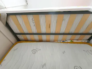 Litera blanca  con 2 cajones