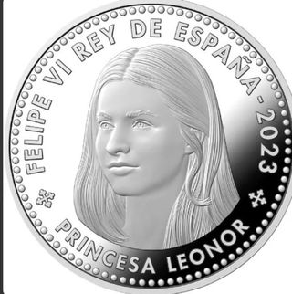 40€ Plata 2023 18 Aniversario Princesa Leonor