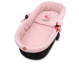 Funda capazo niña rosa